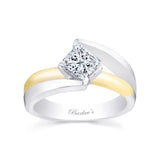 Split Shank Princess Cut Solitaire engagement Ring