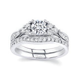 Vintage Moissanite Ring Set