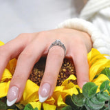 Vintage Moissanite Ring Set