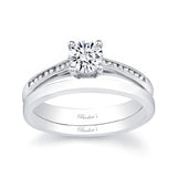 Round Diamond Wedding Set