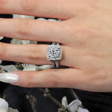 3 Carat Antique Moissanite Ring