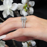 3 Carat Antique Moissanite Ring