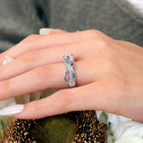 Milgrain Wire Trim Moissanite Ring