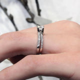 Half Carat Interlock Pave Bridal Set