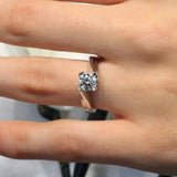 Round Cut Moissanite Solitaire Ring