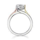 3 Prong Moissanite Solitaire Ring