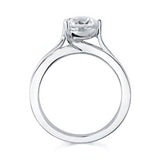 3 Prong Moissanite Solitaire Ring