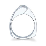 Bypass Round Solitaire Ring