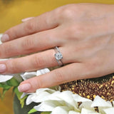 Round Cut Moissanite Ring