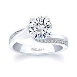 2 Carat Round Cut Moissanite Ring