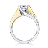 Round Cut Moissanite Ring
