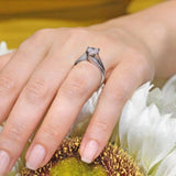 Round Cut Moissanite Ring