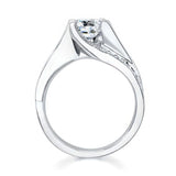 Round Cut Moissanite Ring