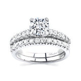 Classic Half Carat Moissanite Wedding Set