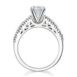 Classic Half Carat Moissanite Wedding Set