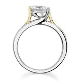 Fancy Yellow Diamond Moissanite Ring