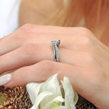 Interlocking Moissanite Bridal Set