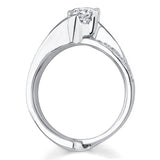 Half Carat Milgrain Interlocking Bridal Set