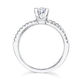 Thin Half Carat Bridal Set