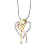 Diamond Heart Necklace 7363N