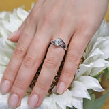 Split Shank Solitaire Moissanite Ring