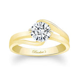 Split Shank Solitaire Moissanite Ring