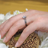 Split Shank Solitaire Moissanite Ring