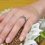 Split Shank Solitaire Moissanite Ring