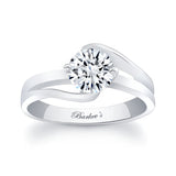 Split Shank Solitaire Moissanite Ring