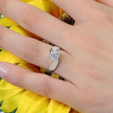 Moissanite Solitaire Engagement Ring