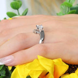 Moissanite Solitaire Engagement Ring