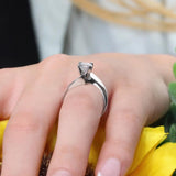 Moissanite Solitaire Engagement Ring