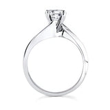 Moissanite Solitaire Engagement Ring