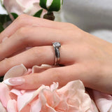 Channel Set Half Carat Interlock Bridal Set