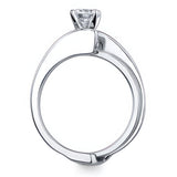 Prong Set Half Carat Moissanite Bridal Set