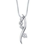 White Gold Diamond Necklace 7434N
