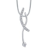 White Gold Diamond Necklace 7469N