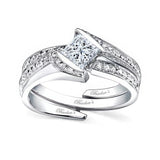 0.50 Carat Princess Cut Pave Bridal Set