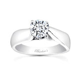 Unique Round Lab Diamond Solitaire Engagement Ring