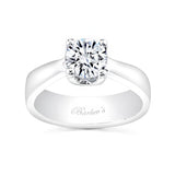 Classic Moissanite Solitaire Engagement Ring