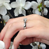 Classic Moissanite Solitaire Engagement Ring