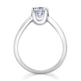 Classic Moissanite Solitaire Engagement Ring