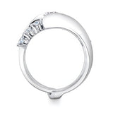Unique Interlocking Moissanite Bridal Set