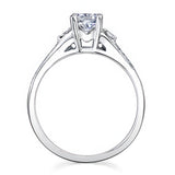 Half Carat Moissanite Pave Bridal Set