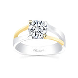 Split Shank Solitaire 1 Carat Moissanite Ring