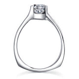 Split Shank Solitaire 1 Carat Moissanite Ring