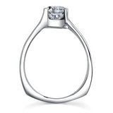 Split Shank Solitaire 1 Carat Moissanite Ring