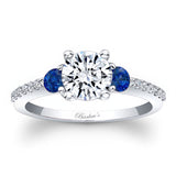 3 Stone Sapphire And Diamond Ring