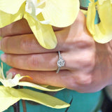 3 Stone Moissanite Ring