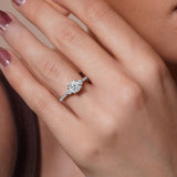 3 Stone Moissanite Ring